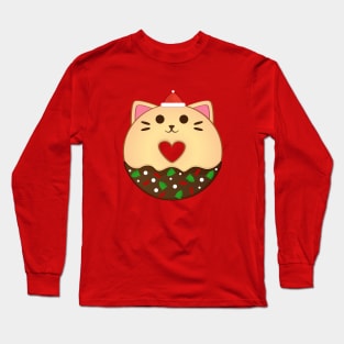 Christmas Cat Donut Long Sleeve T-Shirt